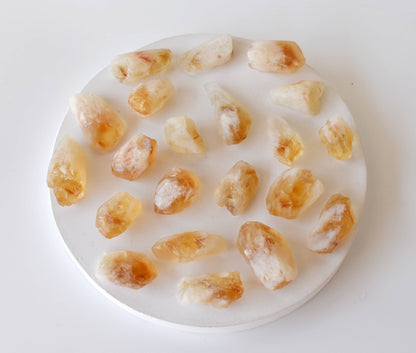 Natural Citrine Points(Small), Natural Bulk Crystals (Stress Relief and Good Fortune)  DestGlow