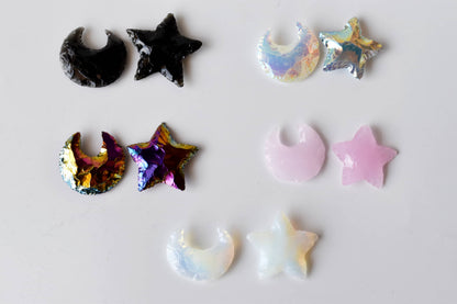 Flat Stars &amp; Moon Shaped Gemstone Arrowheads.  DestGlow