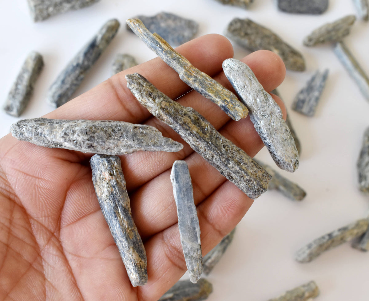 Natural Kyanite Points, Natural Bulk Crystals (Relaxation and Sleep)  DestGlow