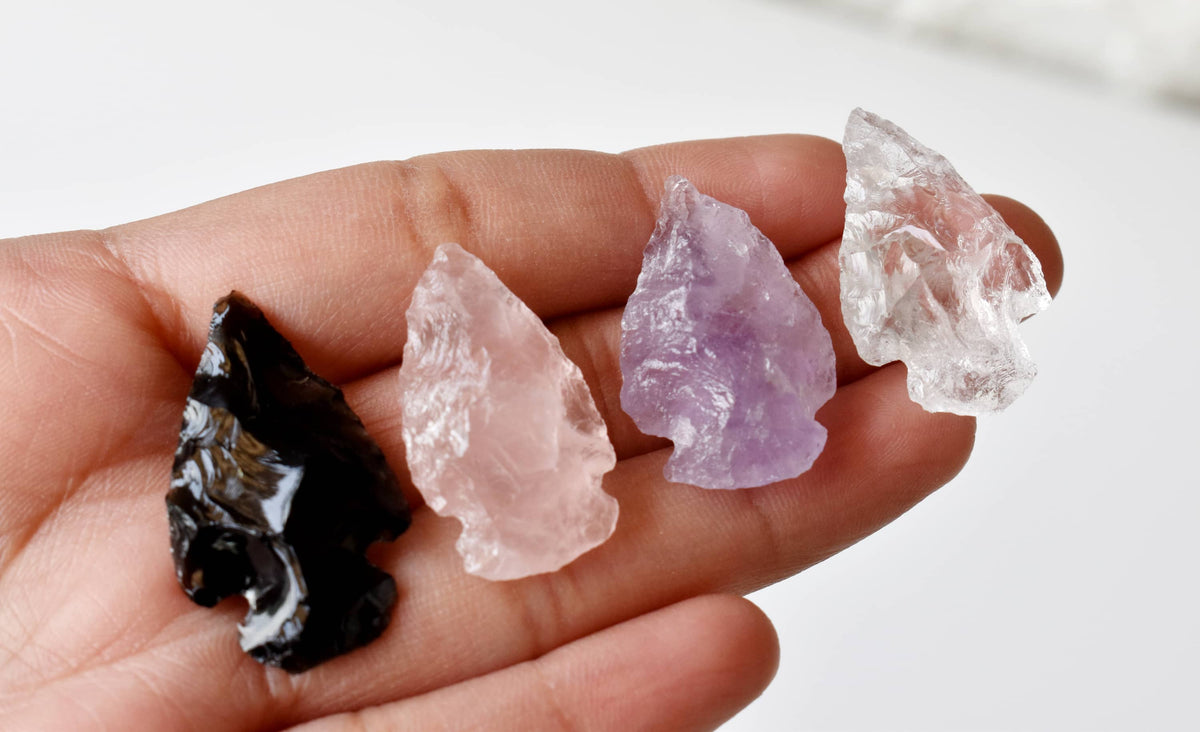 Mix Gemstone Arrowheads Set  DestGlow