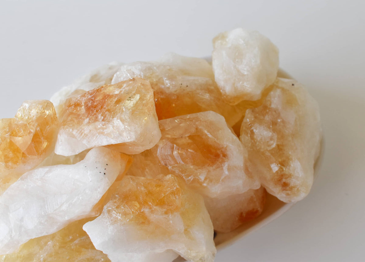 Large Natural Citrine Points, Healing Crystal Points  DestGlow