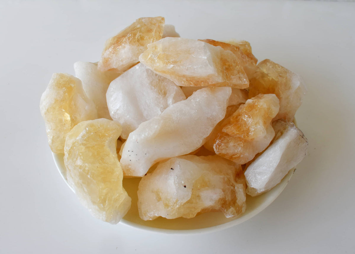 Large Natural Citrine Points, Healing Crystal Points  DestGlow