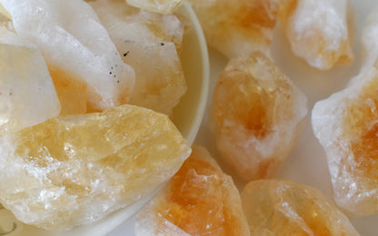 Large Natural Citrine Points, Healing Crystal Points  DestGlow