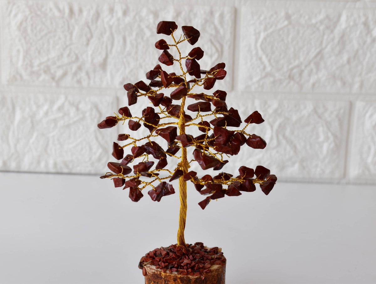 Red Jasper Crystal Tree (Breaking Addictions and Strength)  DestGlow