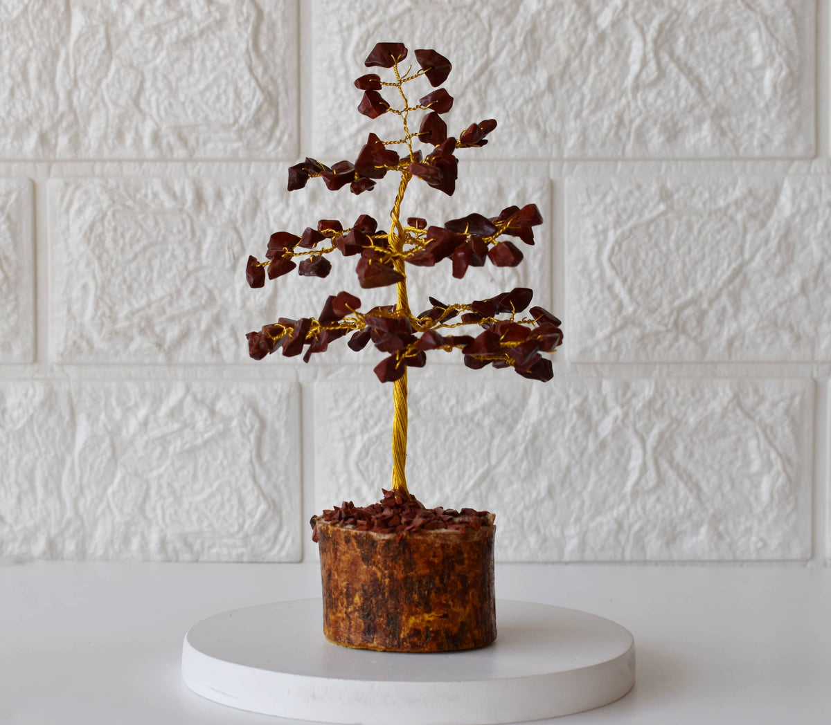 Red Jasper Crystal Tree (Breaking Addictions and Strength)  DestGlow