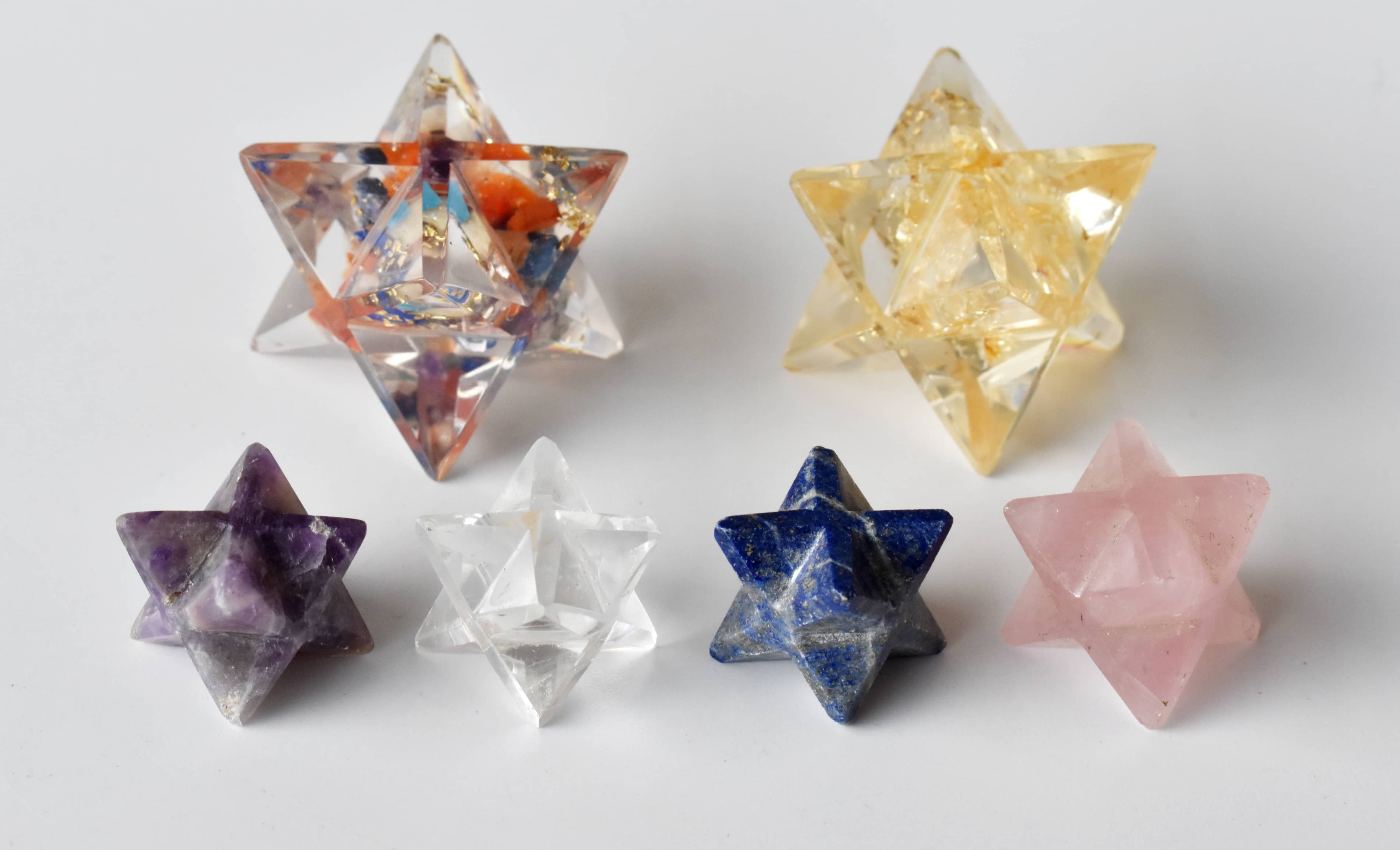 Crystal Merkaba Stars, Crystal Grid, Energy Healing Sacred Geometry Stars  DestGlow