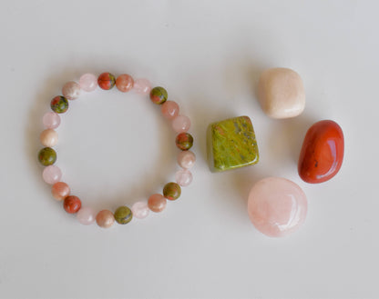 Balancing FERTILITY Crystal Kit, Gemstone Tumble Kit, Fertility Crystal Gift Set  DestGlow