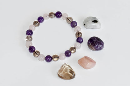 Calming GRIEF Support  Crystal Kit, Gemstone Tumble Kit, Grief Crystal Gift Set  DestGlow