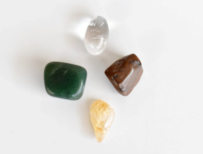 Harbouring GOOD FORTUNE Crystal Kit, Gemstone Tumble Kit, Good fortune Crystal Gift Set  DestGlow