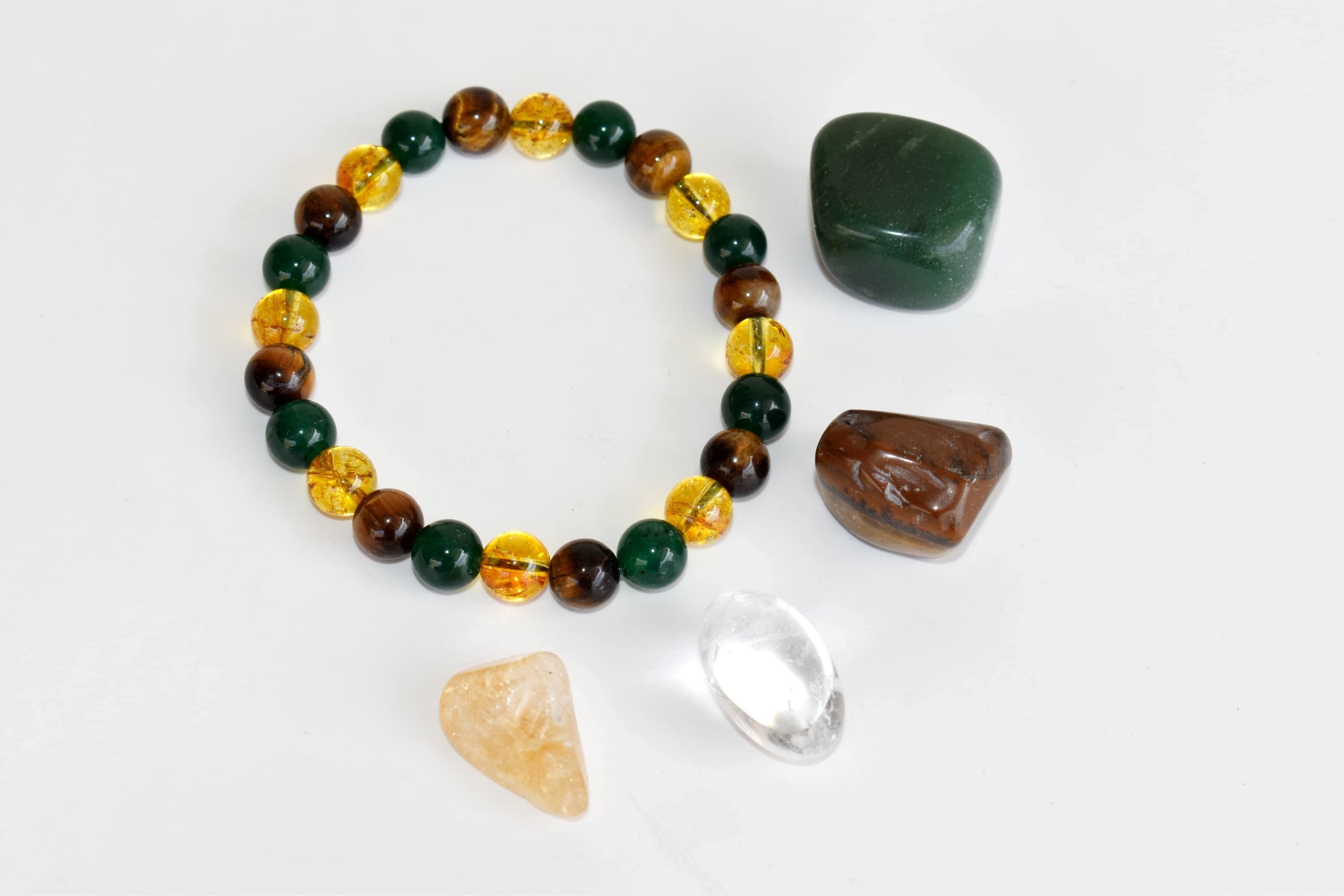 Harbouring GOOD FORTUNE Crystal Kit, Gemstone Tumble Kit, Good fortune Crystal Gift Set  DestGlow