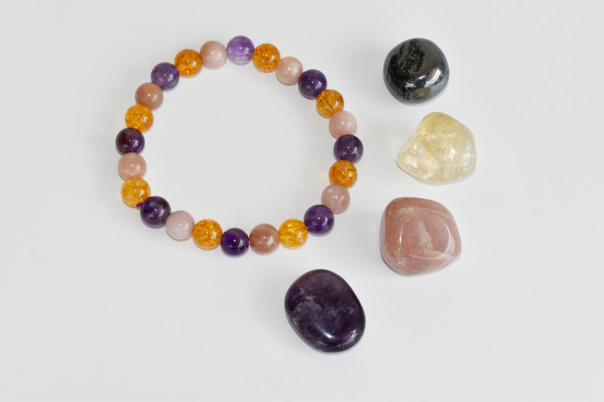 Enhances STRENGTH Crystal Kit, Gemstone Tumble Kit, Strength Crystal Gift Set  DestGlow