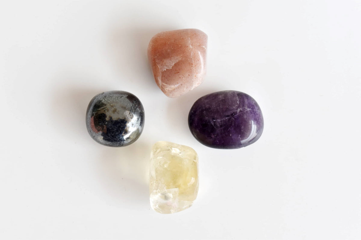 Enhances STRENGTH Crystal Kit, Gemstone Tumble Kit, Strength Crystal Gift Set  DestGlow