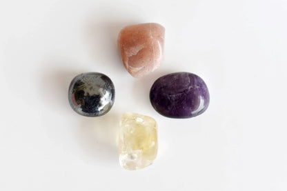 Enhances STRENGTH Crystal Kit, Gemstone Tumble Kit, Strength Crystal Gift Set  DestGlow