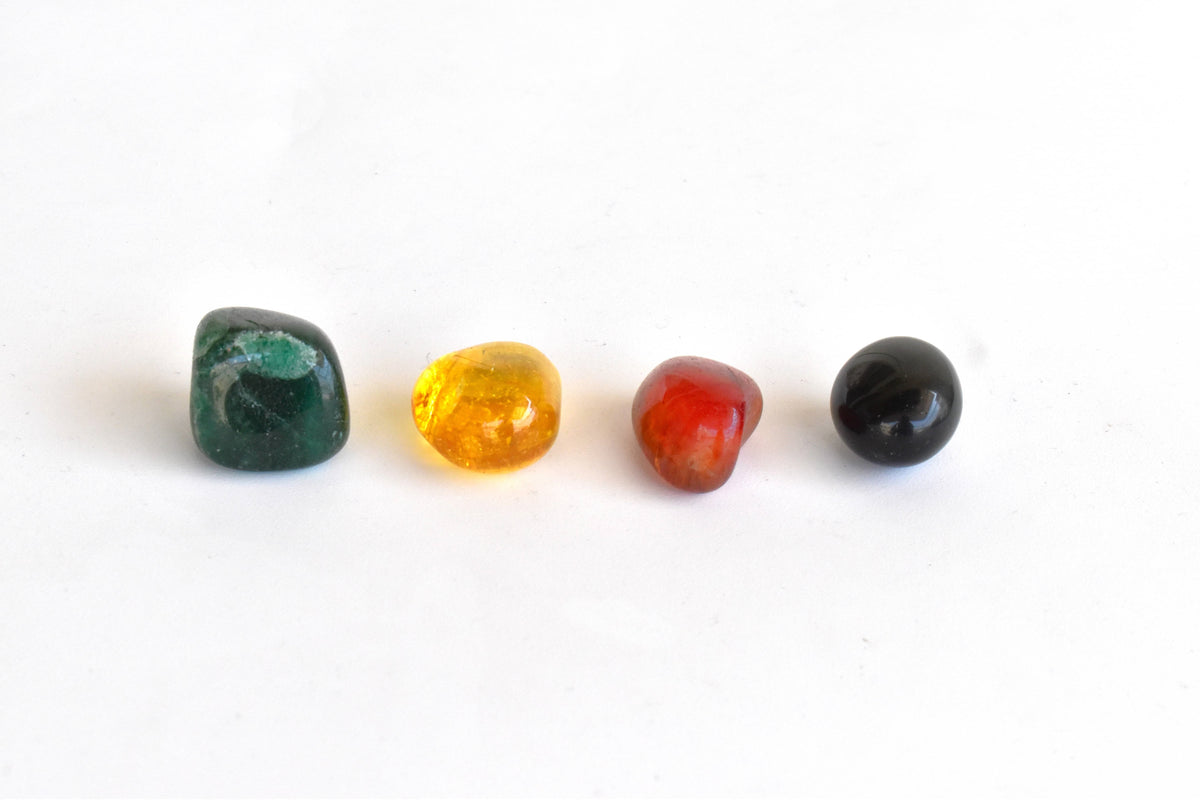 Promoting HAPPINESS Crystal Kit, Gemstone Tumble Kit, Happiness Crystal Gift Set  DestGlow
