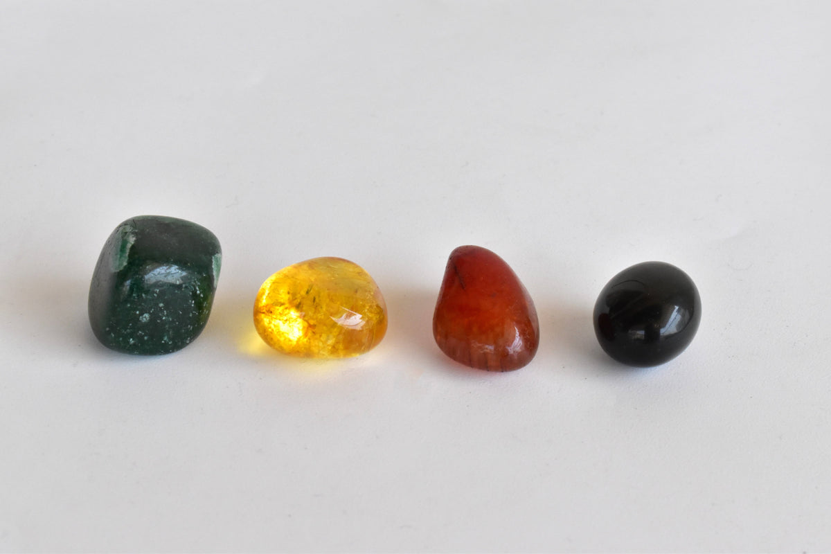 Promoting HAPPINESS Crystal Kit, Gemstone Tumble Kit, Happiness Crystal Gift Set  DestGlow