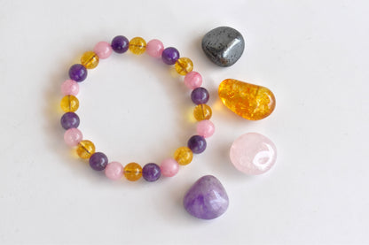 EMOTIONAL HEALING Crystal Kit, Gemstone Tumble Kit, Emotional Healing Crystal Gift Set  DestGlow