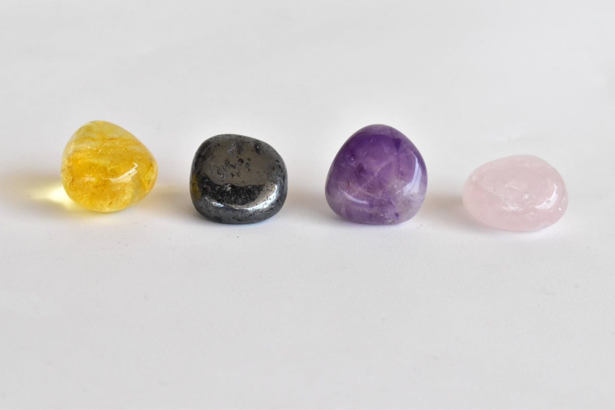 EMOTIONAL HEALING Crystal Kit, Gemstone Tumble Kit, Emotional Healing Crystal Gift Set  DestGlow