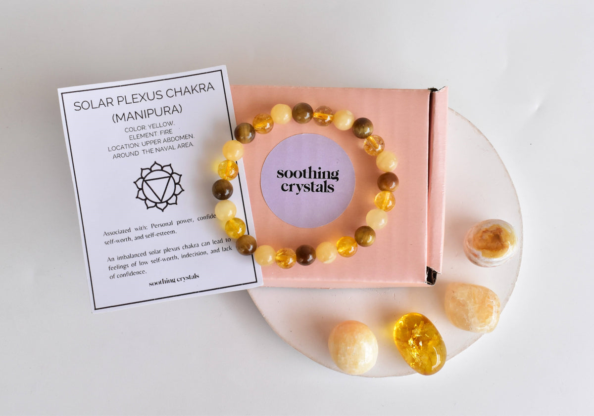 SOLAR PLEXUS Chakra Crystals Kit, Chakra&