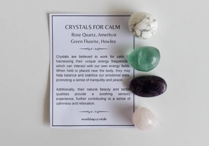 CALM Crystal Kit, Gemstone Tumble Kit, Calm Crystal Gift Set  DestGlow
