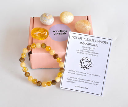 SOLAR PLEXUS Chakra Crystals Kit, Chakra&