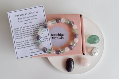 CALM Crystal Kit, Gemstone Tumble Kit, Calm Crystal Gift Set  DestGlow