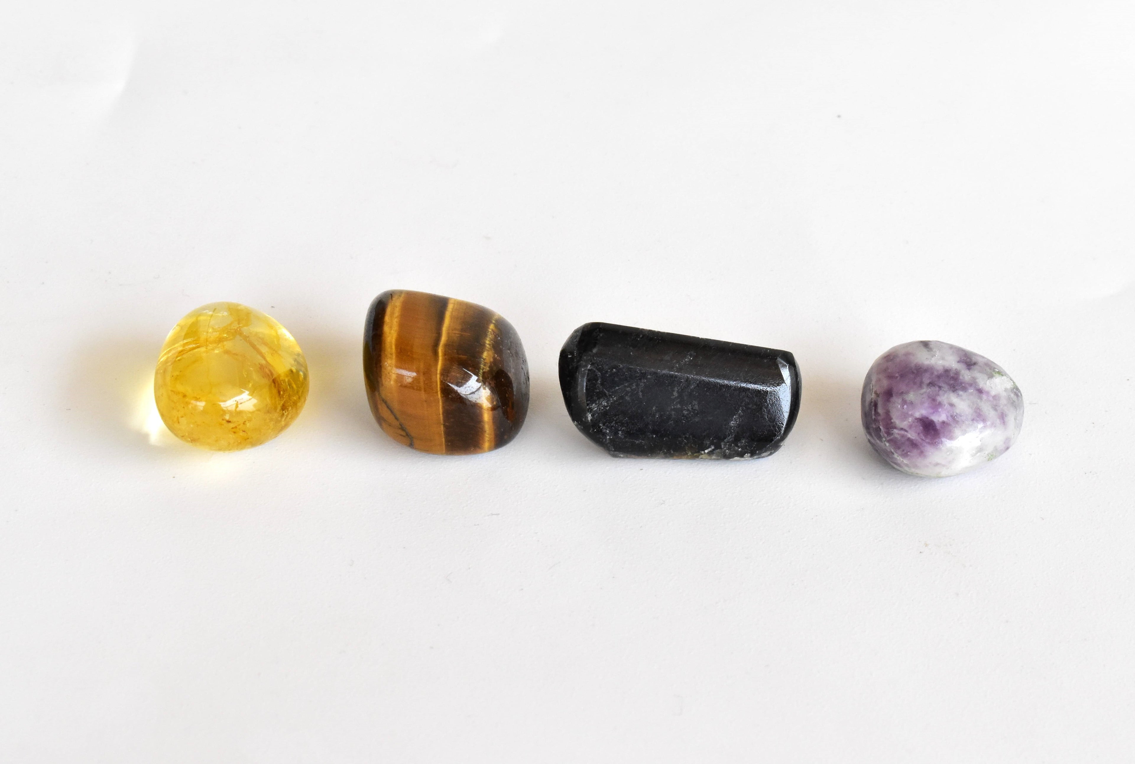 Soothing and Reducing DEPRESSION Crystal Kit, Gemstone Tumble Kit, Depression Crystal Gift Set  DestGlow