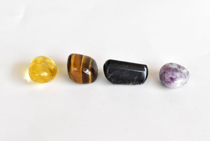 Soothing and Reducing DEPRESSION Crystal Kit, Gemstone Tumble Kit, Depression Crystal Gift Set  DestGlow