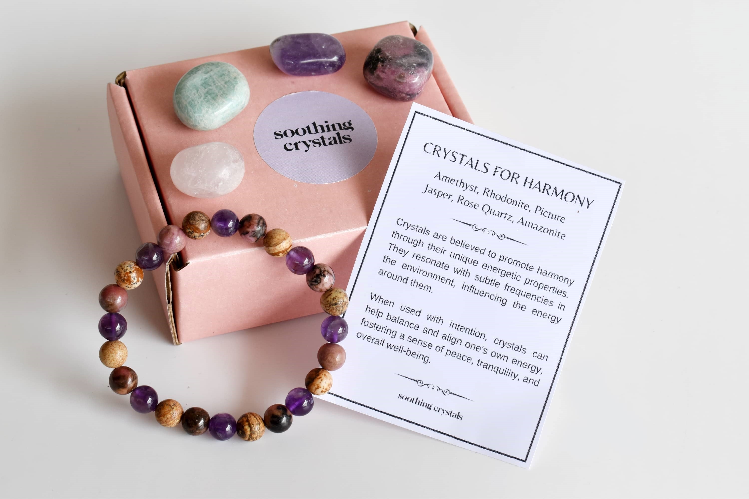 Inspire HARMONY Crystal Kit, Gemstone Tumble Kit, Harmony Crystal Gift Set  DestGlow