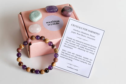 Inspire HARMONY Crystal Kit, Gemstone Tumble Kit, Harmony Crystal Gift Set  DestGlow