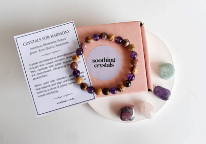 Inspire HARMONY Crystal Kit, Gemstone Tumble Kit, Harmony Crystal Gift Set  DestGlow