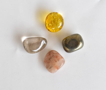 Developing POSITIVE MINDSET Crystal Kit, Gemstone Tumble Kit, Positive Mindset Crystal Gift Set  DestGlow