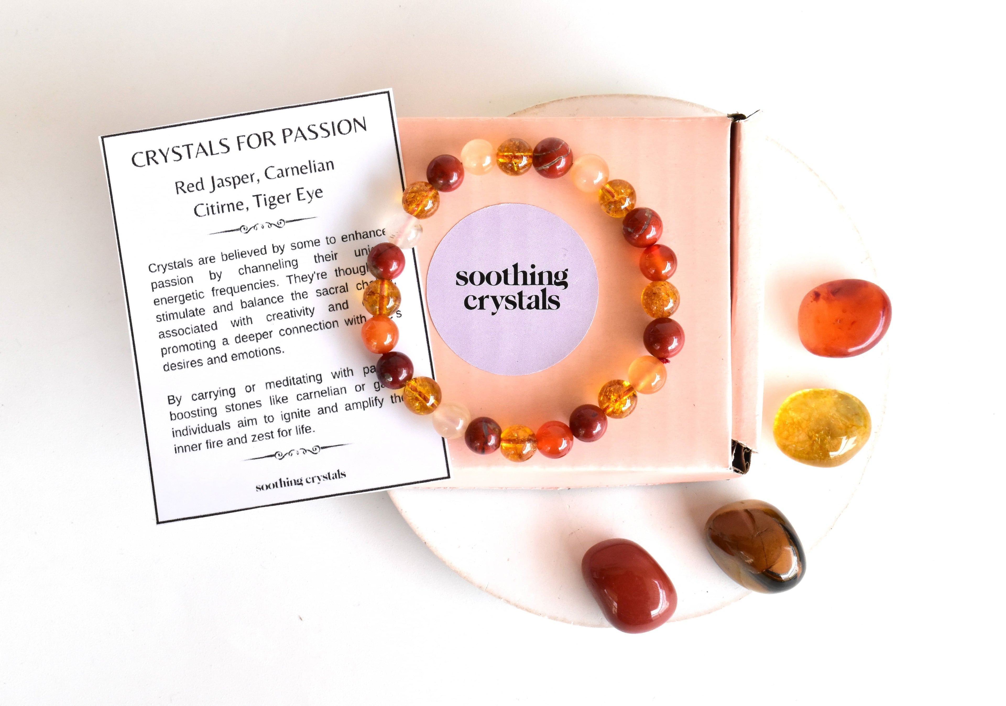 PASSION Crystal Kit, Gemstone Tumble Kit, Passion Crystal Gift Set.  DestGlow