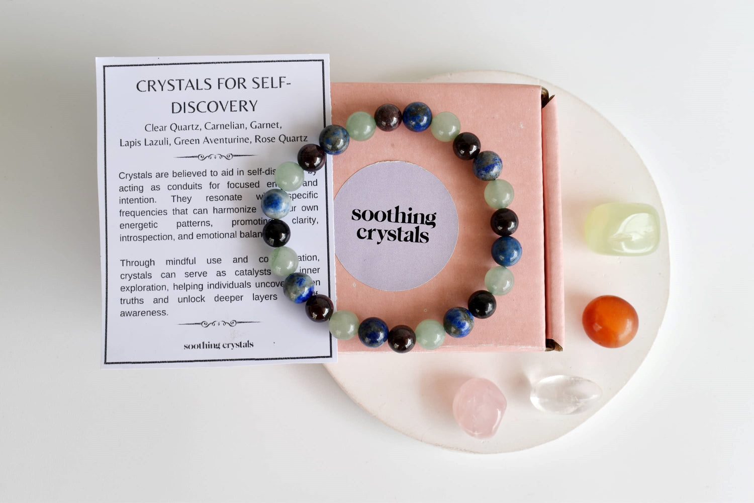 Encourages SELF-DISCOVERY Crystal Kit, Gemstone Tumble Kit, Self-Discovery Crystal Gift Set  DestGlow