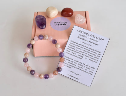 Improve SLEEP Crystal Kit, Gemstone Tumble Kit, Sleep Crystal Gift Set  DestGlow