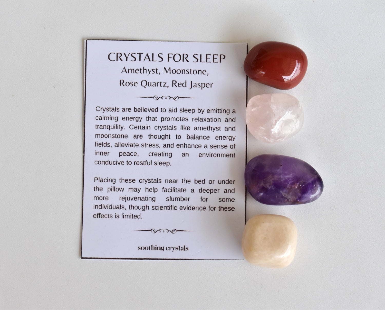 Improve SLEEP Crystal Kit, Gemstone Tumble Kit, Sleep Crystal Gift Set  DestGlow