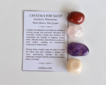 Improve SLEEP Crystal Kit, Gemstone Tumble Kit, Sleep Crystal Gift Set  DestGlow