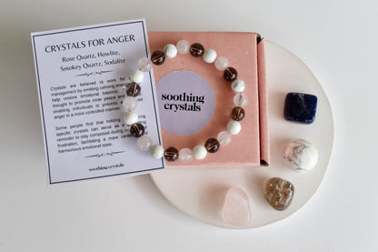 Release and Control ANGER Crystal Kit, Gemstone Tumble Kit, Anger Crystal Gift Set  DestGlow