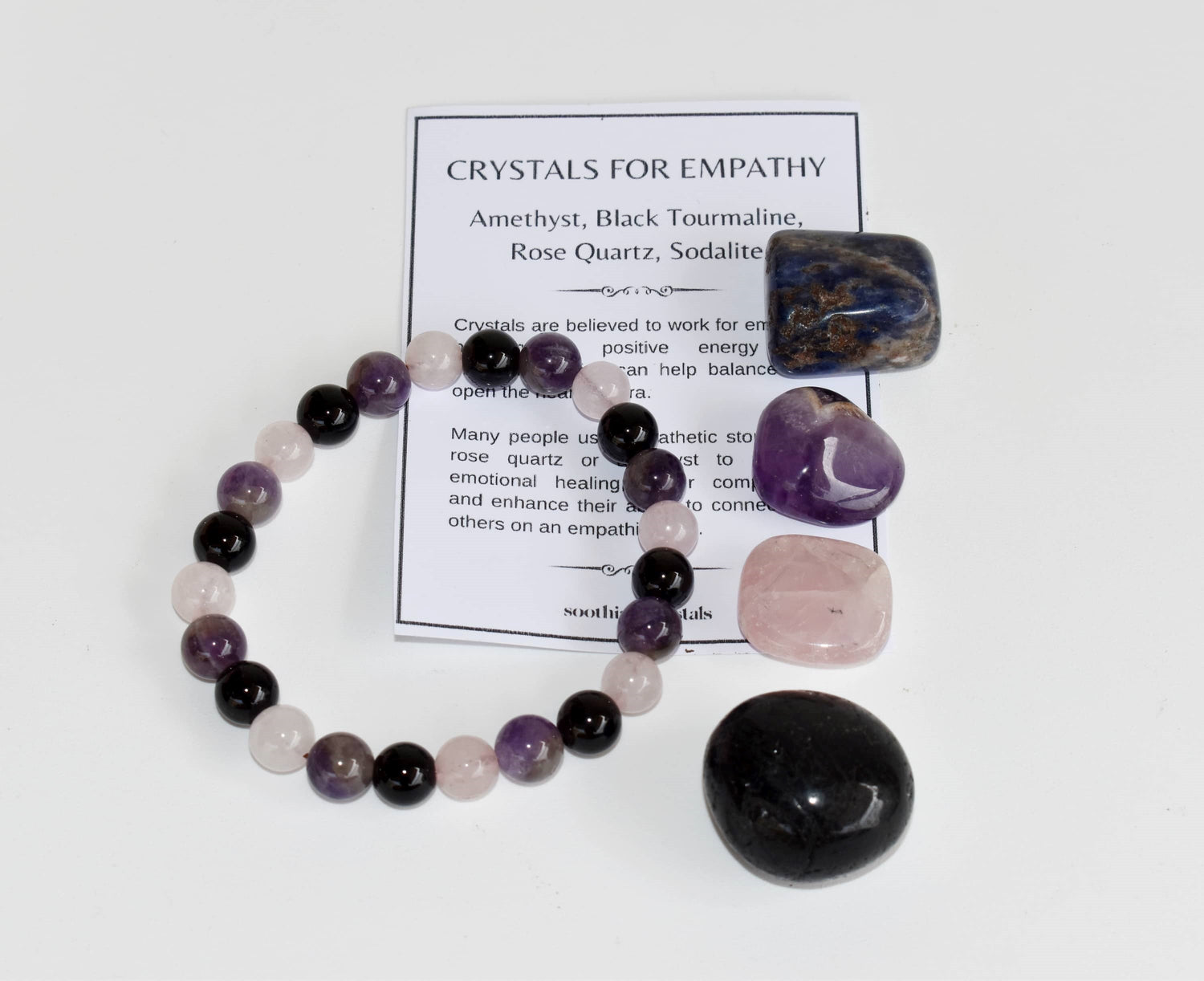 EMPATH PROTECTION Crystal Kit, Gemstone Tumble Kit, Empathy Crystal Gift Set  DestGlow