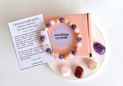 Improve SLEEP Crystal Kit, Gemstone Tumble Kit, Sleep Crystal Gift Set  DestGlow
