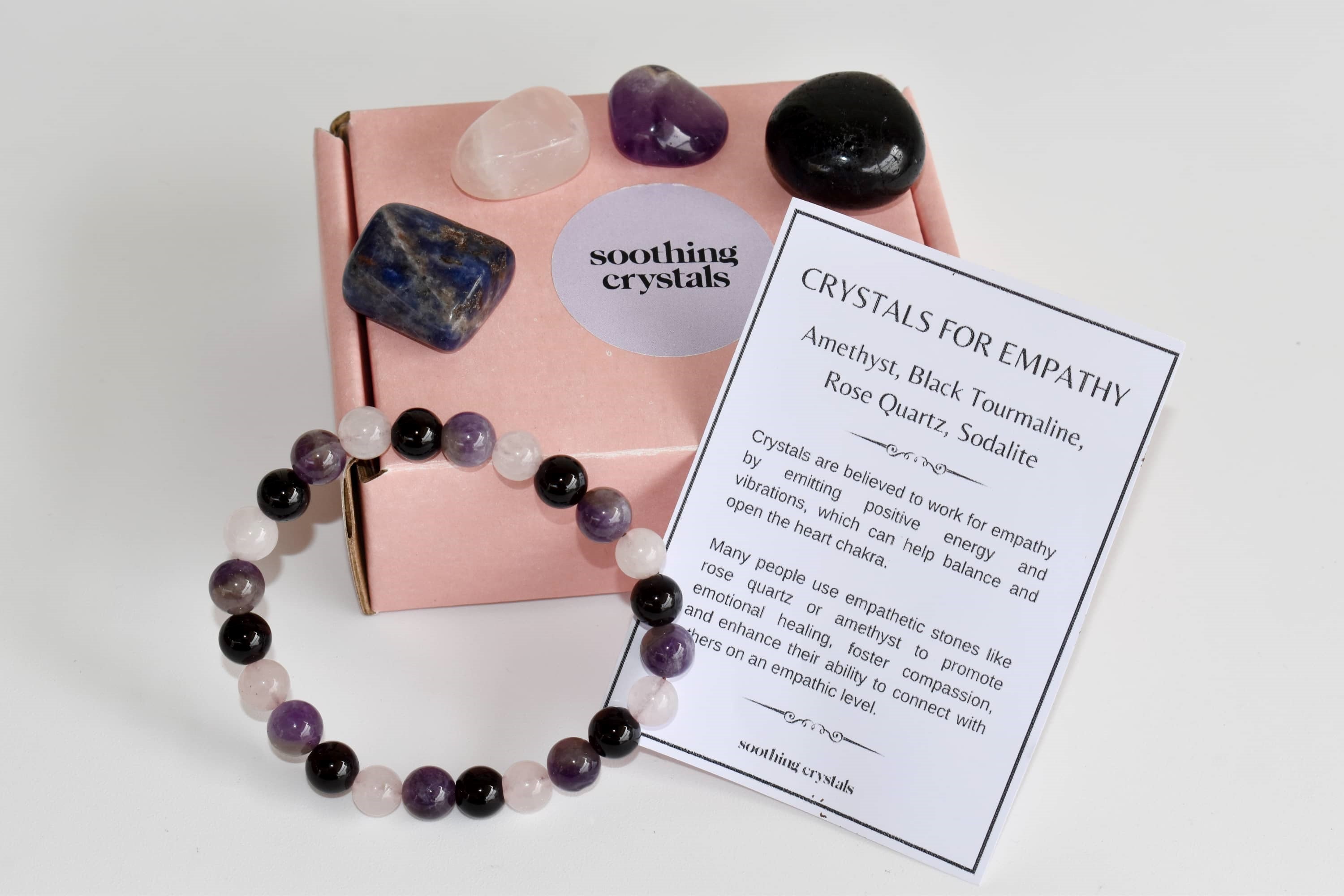 EMPATH PROTECTION Crystal Kit, Gemstone Tumble Kit, Empathy Crystal Gift Set  DestGlow