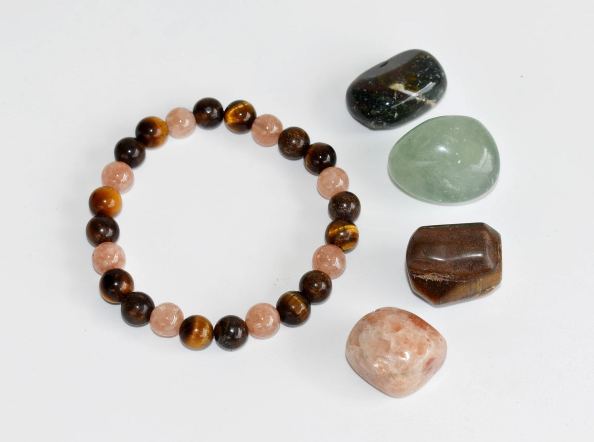 Inspire LEADERSHIP Crystal Kit, Gemstone Tumble Kit, Leadership Crystal Gift Set  DestGlow