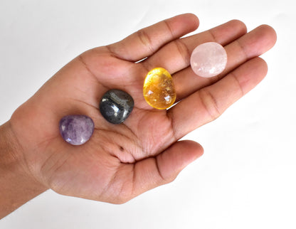 EMOTIONAL HEALING Crystal Kit, Gemstone Tumble Kit, Emotional Healing Crystal Gift Set  DestGlow