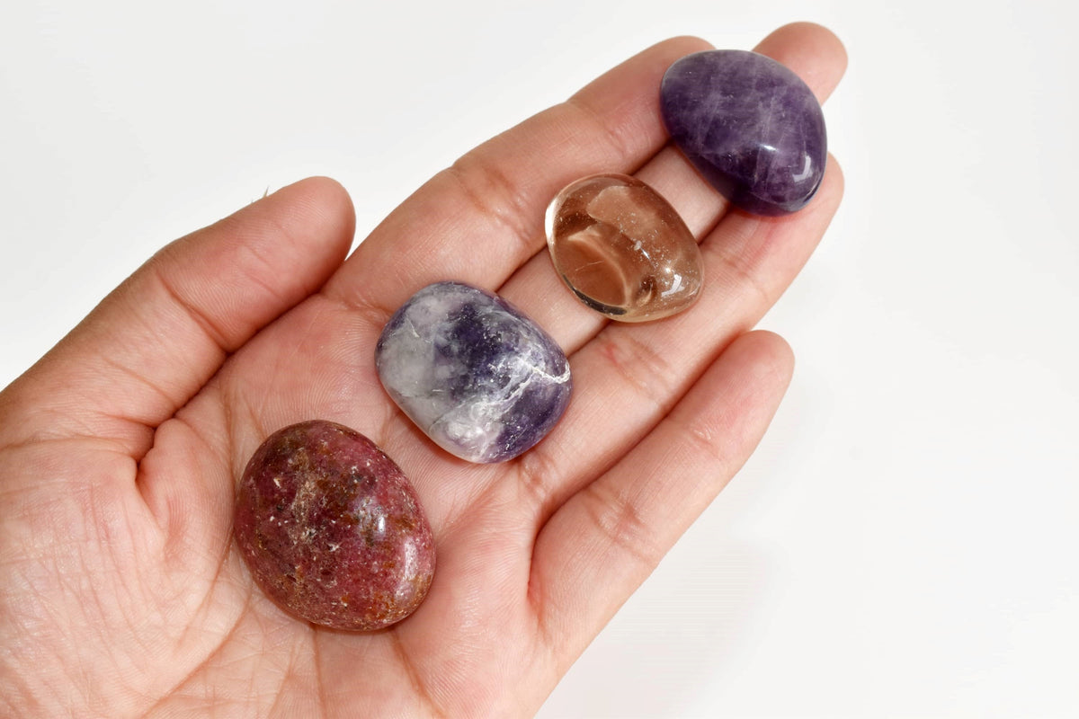Brings RELAXATION Crystal Kit, Gemstone Tumble Kit, Relaxation Crystal Gift Set  DestGlow
