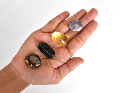 Soothing and Reducing DEPRESSION Crystal Kit, Gemstone Tumble Kit, Depression Crystal Gift Set  DestGlow