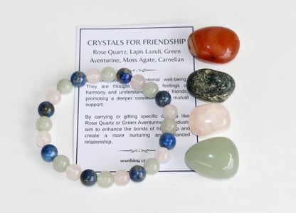 Strengthen FRIENDSHIP Crystal Kit, Gemstone Tumble Kit, Friendship Crystal Gift Set  DestGlow