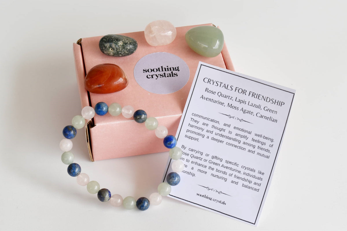 Strengthen FRIENDSHIP Crystal Kit, Gemstone Tumble Kit, Friendship Crystal Gift Set  DestGlow