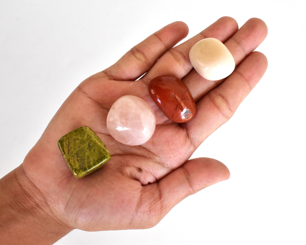 Balancing FERTILITY Crystal Kit, Gemstone Tumble Kit, Fertility Crystal Gift Set  DestGlow