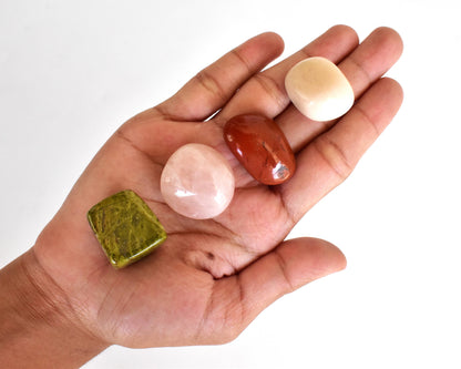 Balancing FERTILITY Crystal Kit, Gemstone Tumble Kit, Fertility Crystal Gift Set  DestGlow