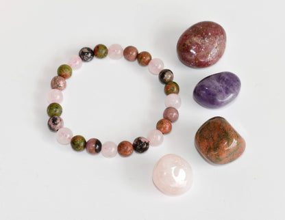 Encourage FORGIVENESS Crystal Kit, Gemstone Tumble Kit, Forgiveness Crystal Gift Set  DestGlow