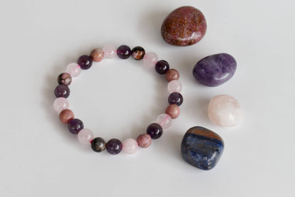 Attracting LOVE Crystal Kit, Gemstone Tumble Kit, Love Crystal Gift Set  DestGlow